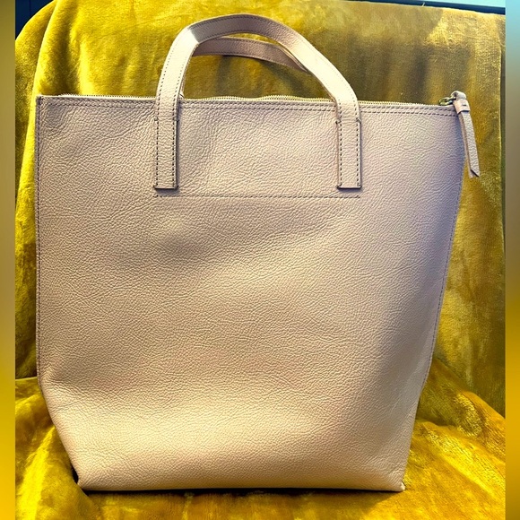 Mark & Graham Blush Daily Tote GENUINE LEATHER in AMAZING shape!! - Picture 2 of 11